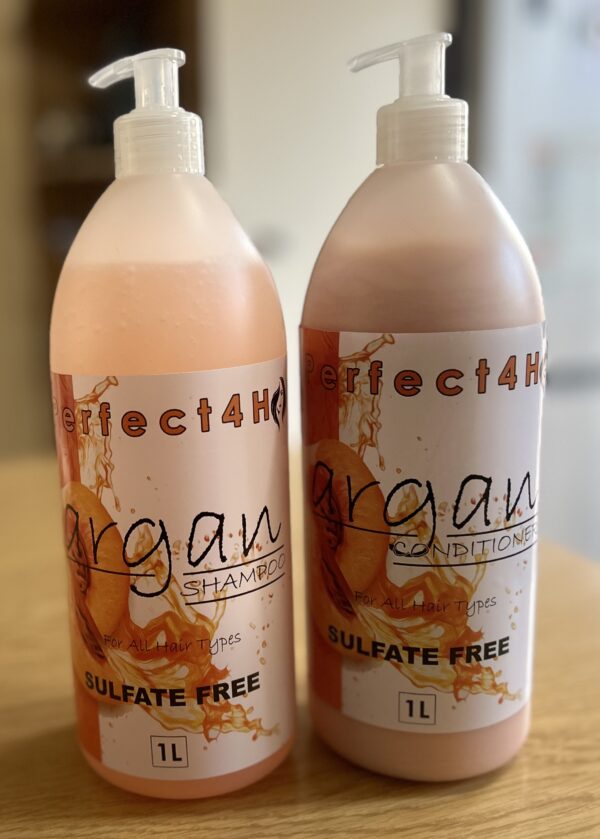 Perfect 4 Hair - Argan Shampoo & Conditioner Set - 1L